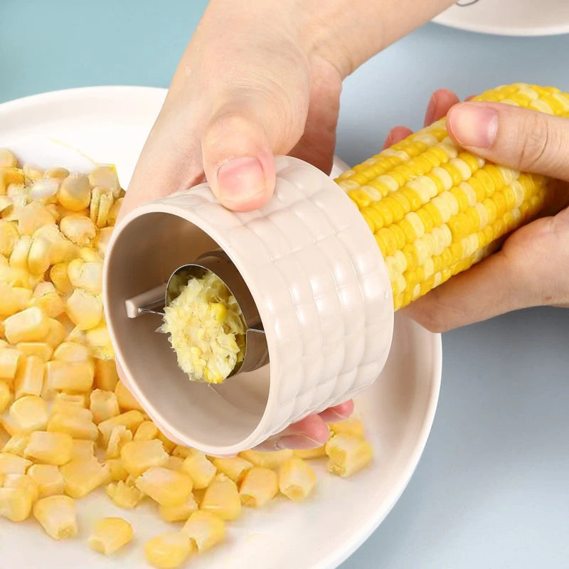 Corn Stripper & Cob Cutter | Quick Kernel Remover Kitchen Tool