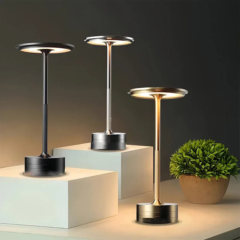 Portable Vintage LED Desk Lamp | Dimmable Touch Light for Home & Office