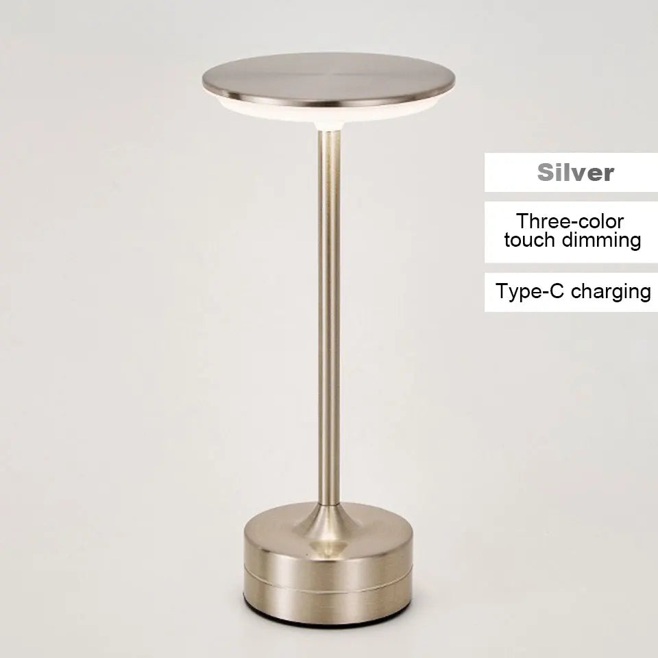 Portable Vintage LED Desk Lamp | Dimmable Touch Light for Home & Office